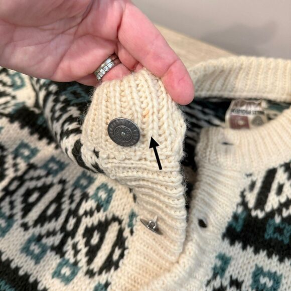 VTG Runox Scandia Strik Pure New Wool Danish Scandinavian Sweater Nordic M L - Picture 16 of 16